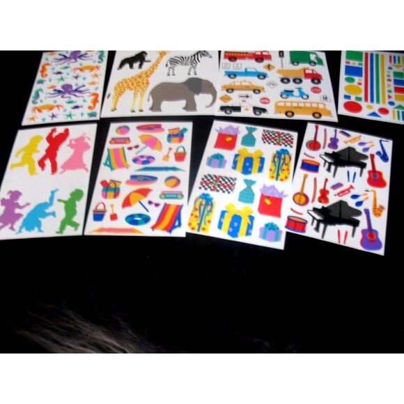 Lot Stickers, 24 block 3 Lg,Picnic, Dance, Starfish, Penguins, Music, Pets, Pool - Picture 4 of 5